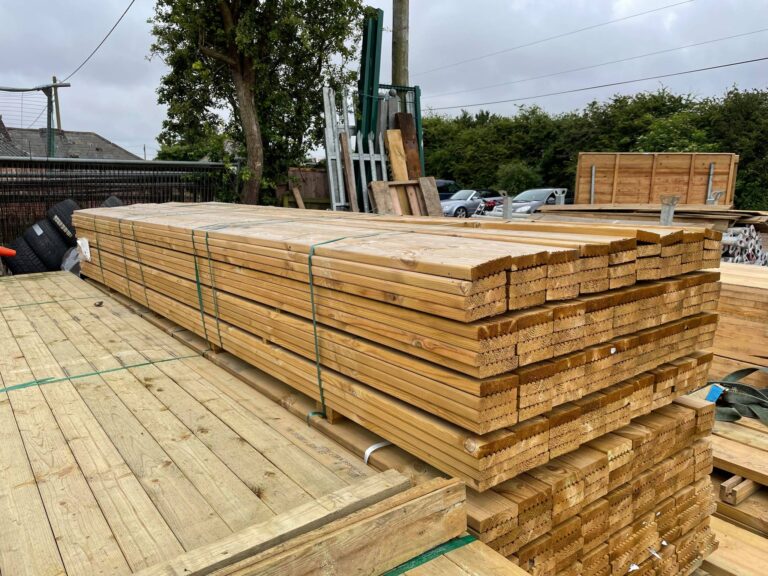 New Treated 4.2m x 120mm x 25mm Decking Boards - A and D Reclaim