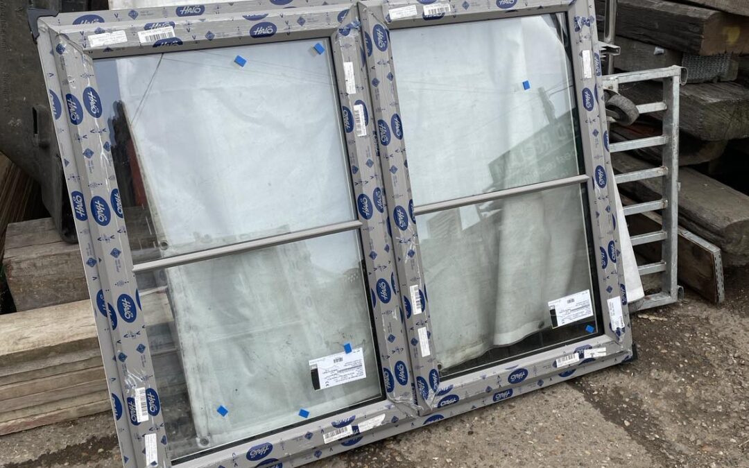 Ref GD5 : New UPVC Grey Double Window